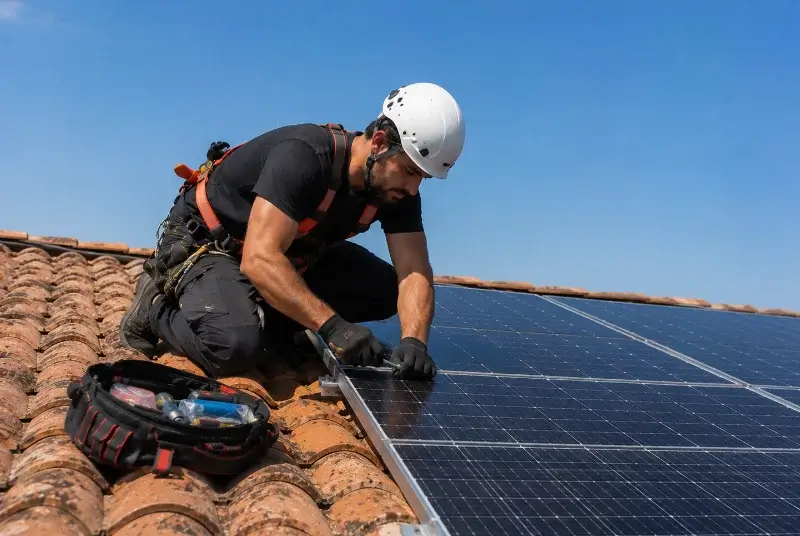 Maintenance et monitoring de panneaux solaires à Noailles